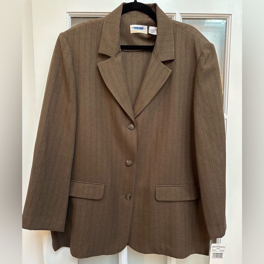 Alfred Dunner Woman Baker Street Career Chic Blazer Jacket Plus Size 16W NWT